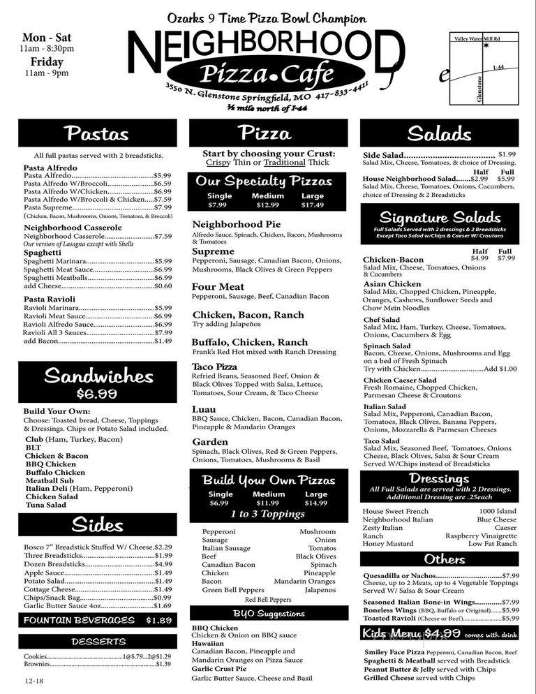 Neighborhood Pizza - Natick, MA