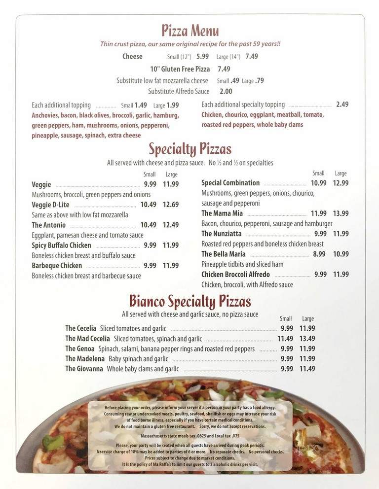 Ma Raffa's Italian Restaurant - New Bedford, MA