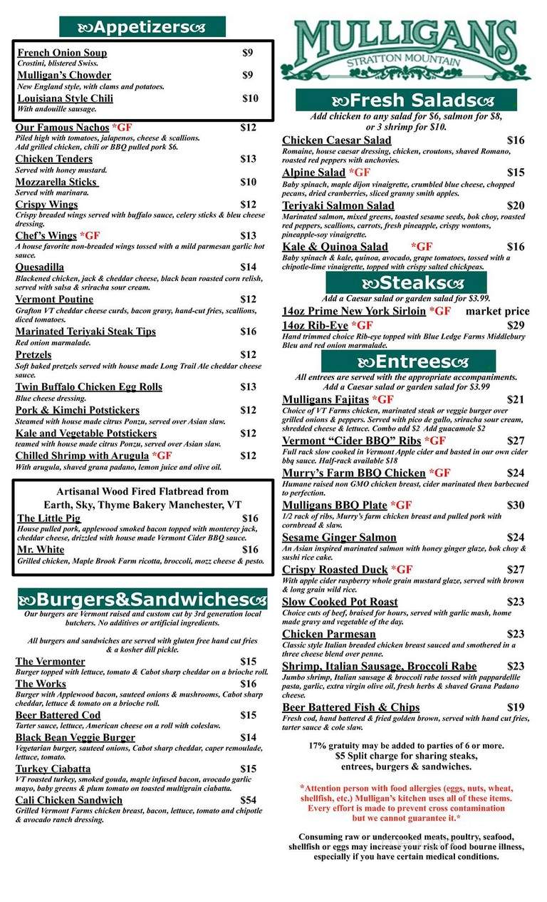 Mulligan's - Stratton, VT