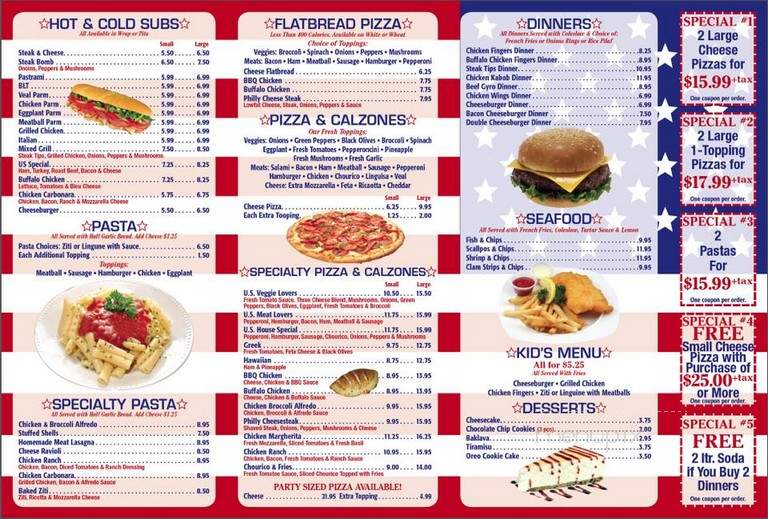 U.S. Pizza And Grill - Fall River, MA