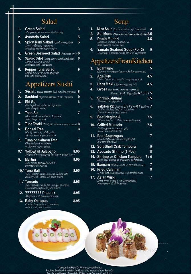 Yamato Hibachi & Sushi Bar - Norwood, MA