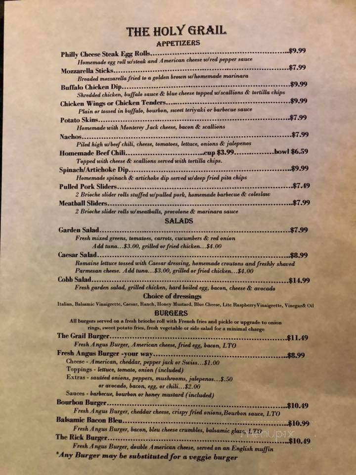 Holy Grail Bar and Restaurant - Acton, MA