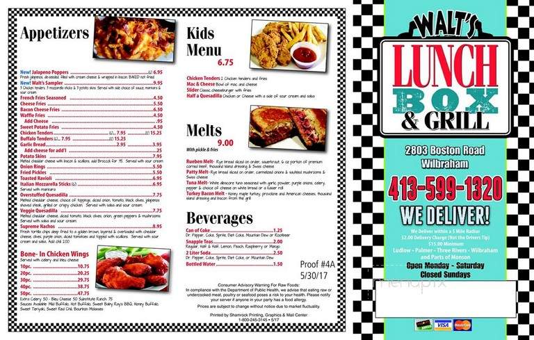 Walts Lunchbox & Grill - Wilbraham, MA