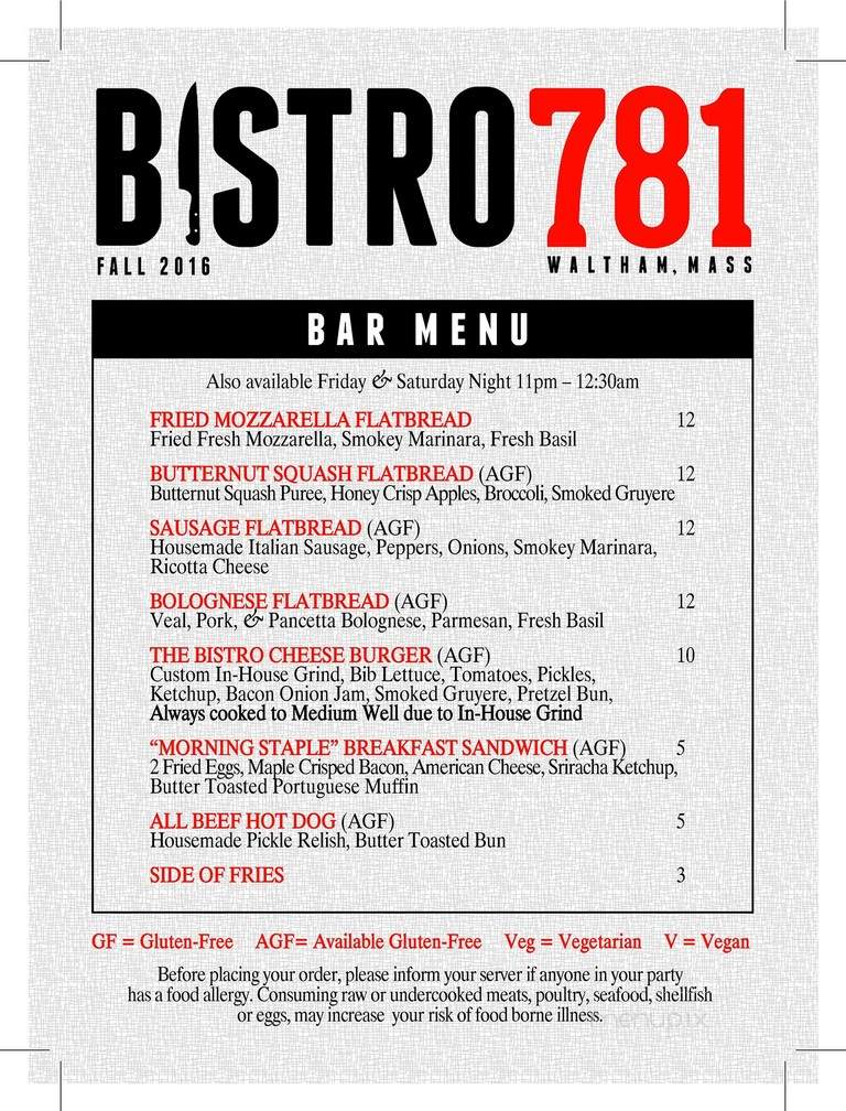 Bistro781 - Waltham, MA