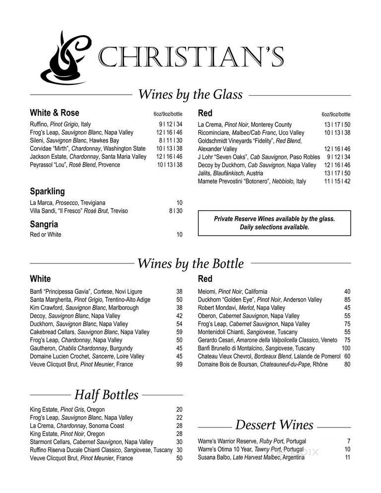 Christian's Wood Fired Grill - Bristol, RI