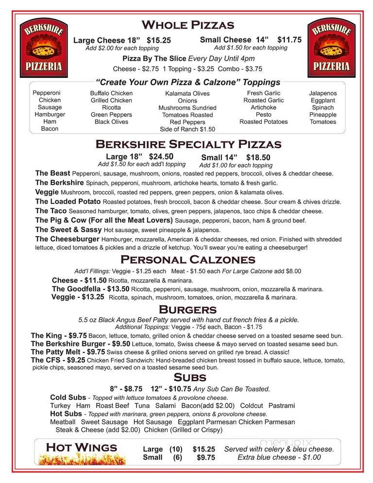 Berkshire Pizzeria - Charlemont, MA