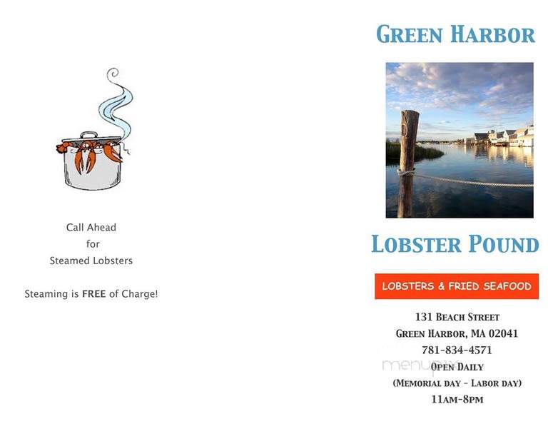 Green Harbor Lobster Pound - Marshfield, MA