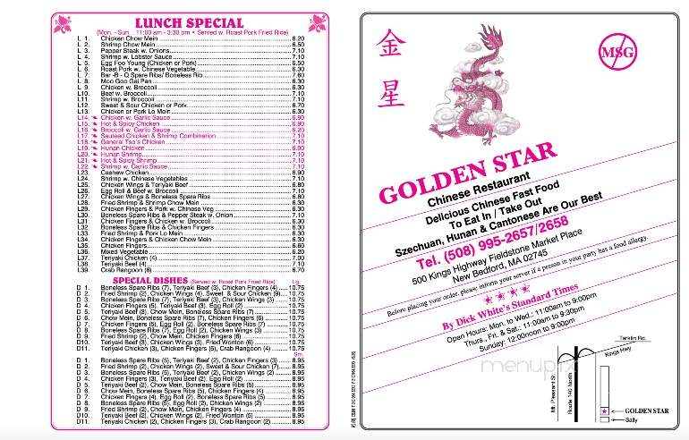 Golden Star Chinese Restaurant - New Bedford, MA