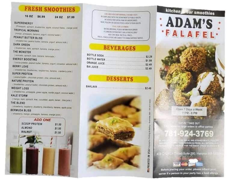 Adam's Falafel - Hanover, MA