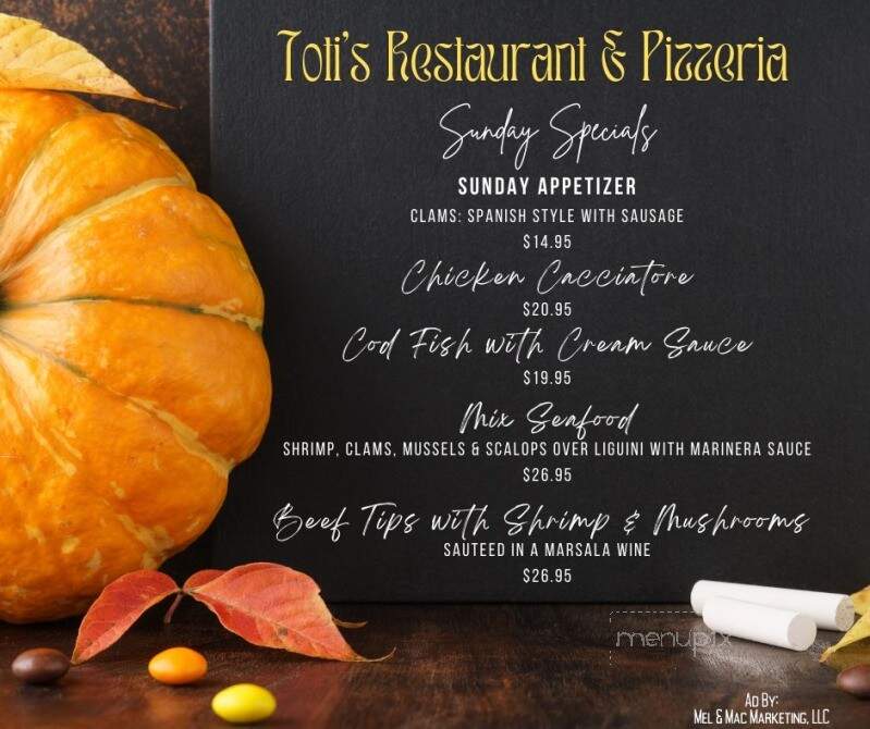 Toti's Grilled Pizzeria - Seekonk, MA