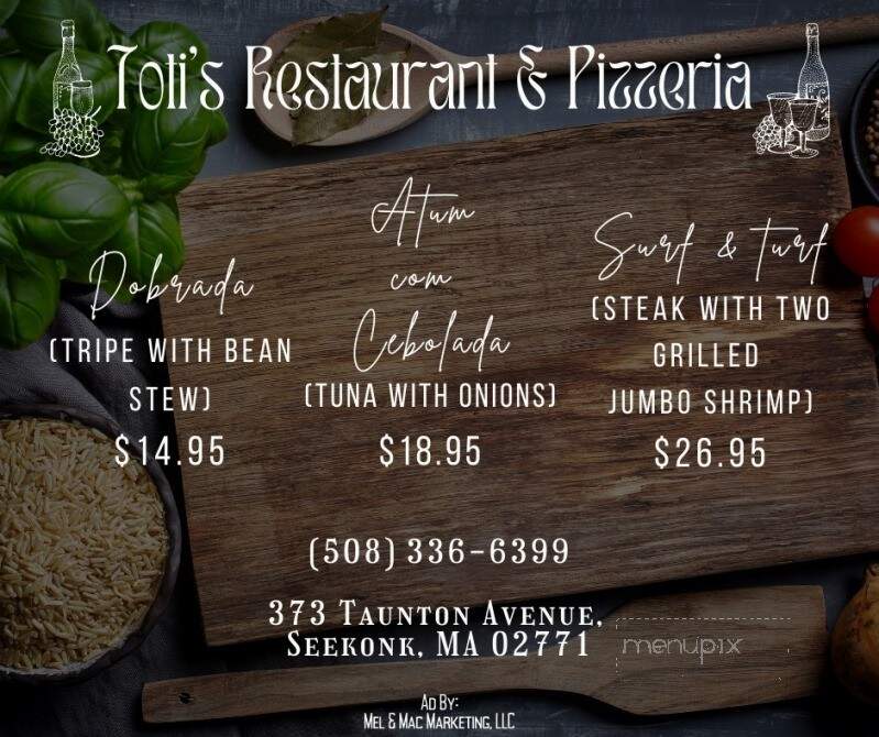 Toti's Grilled Pizzeria - Seekonk, MA