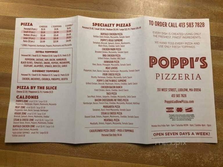 Poppi's Pizzeria - Ludlow, MA