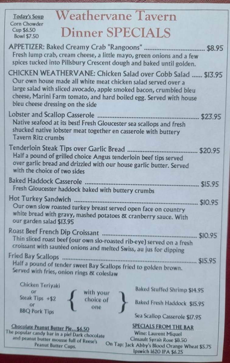 Weathervane Tavern - South Hamilton, MA