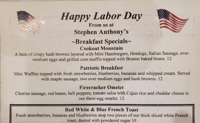 Stephen Anthony's Restaurant - Marlborough, MA