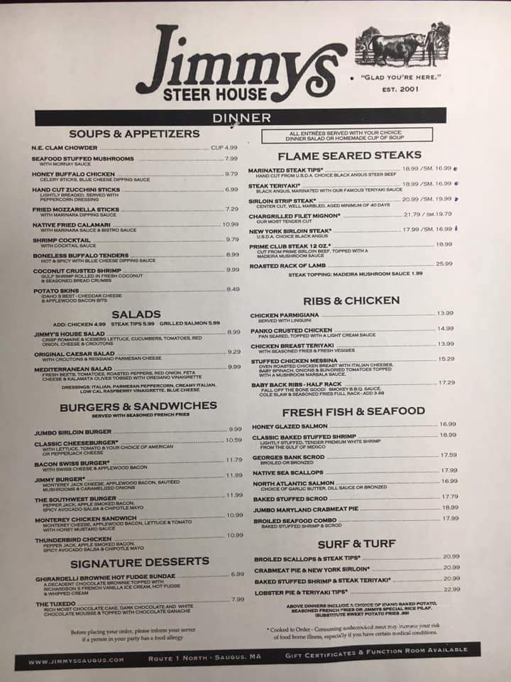 Jimmy's Steer house - Saugus, MA