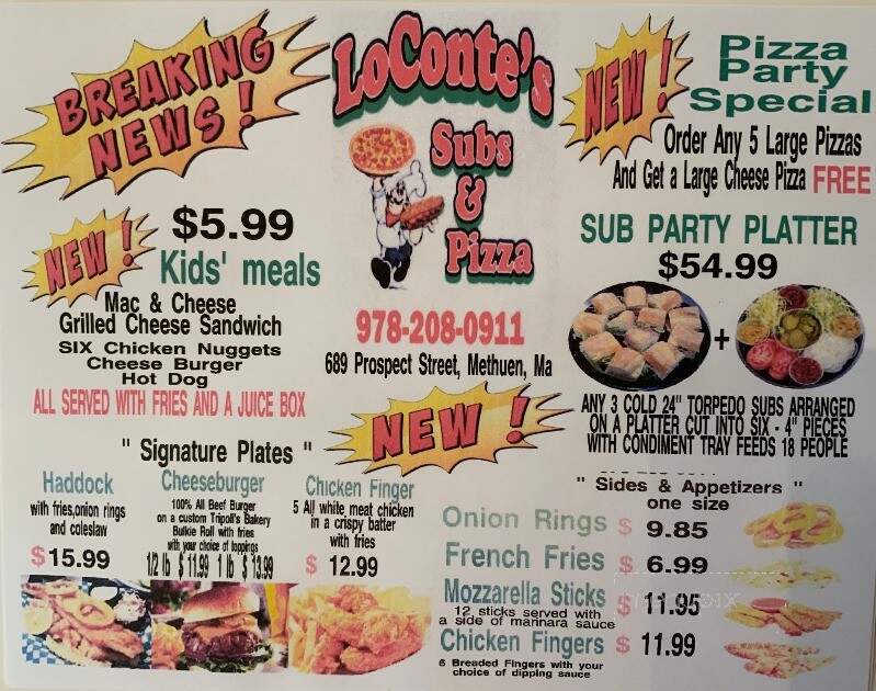 LoConte's Subs & Pizza - Methuen, MA