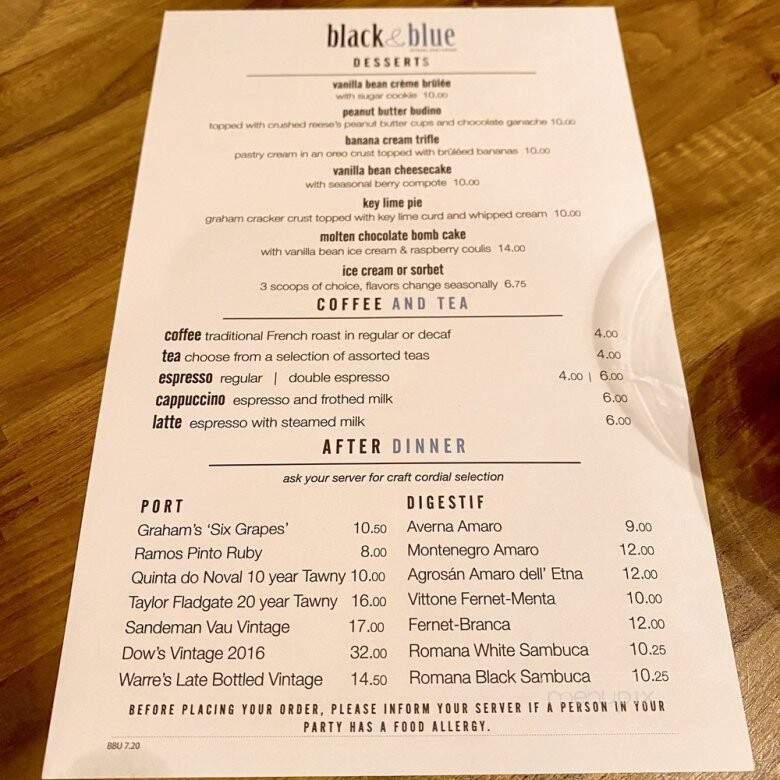 Black & Blue Steak and Crab - Burlington, MA