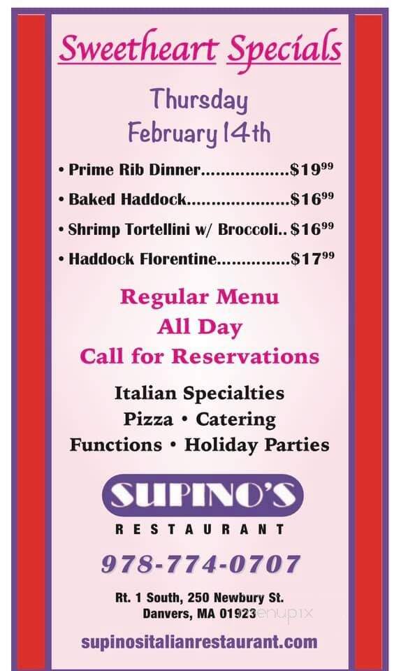 Supino's Restaurant - Danvers, MA