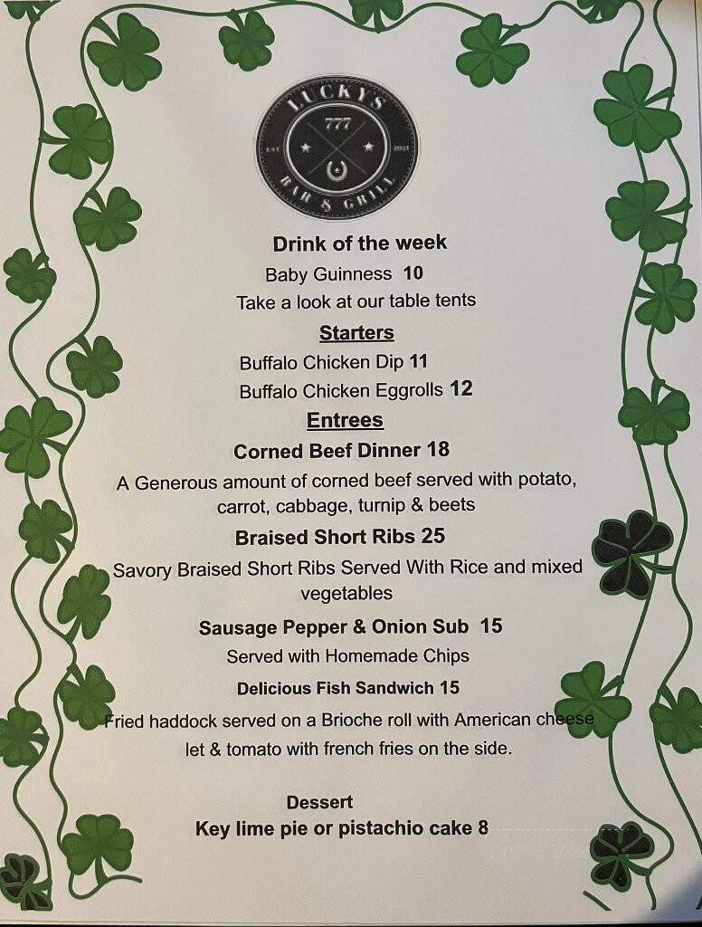 Lucky's 777 Bar & Grill - Holbrook, MA