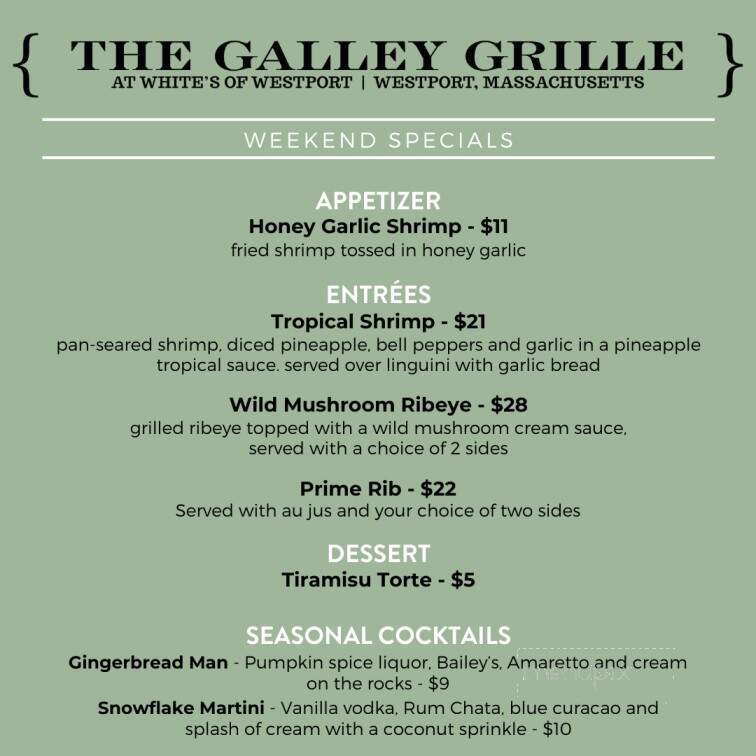 The Galley Grille - Westport, MA