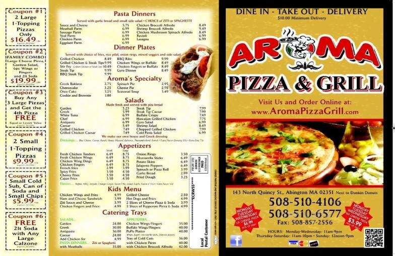 Aroma Pizza and Grill - Abington, MA