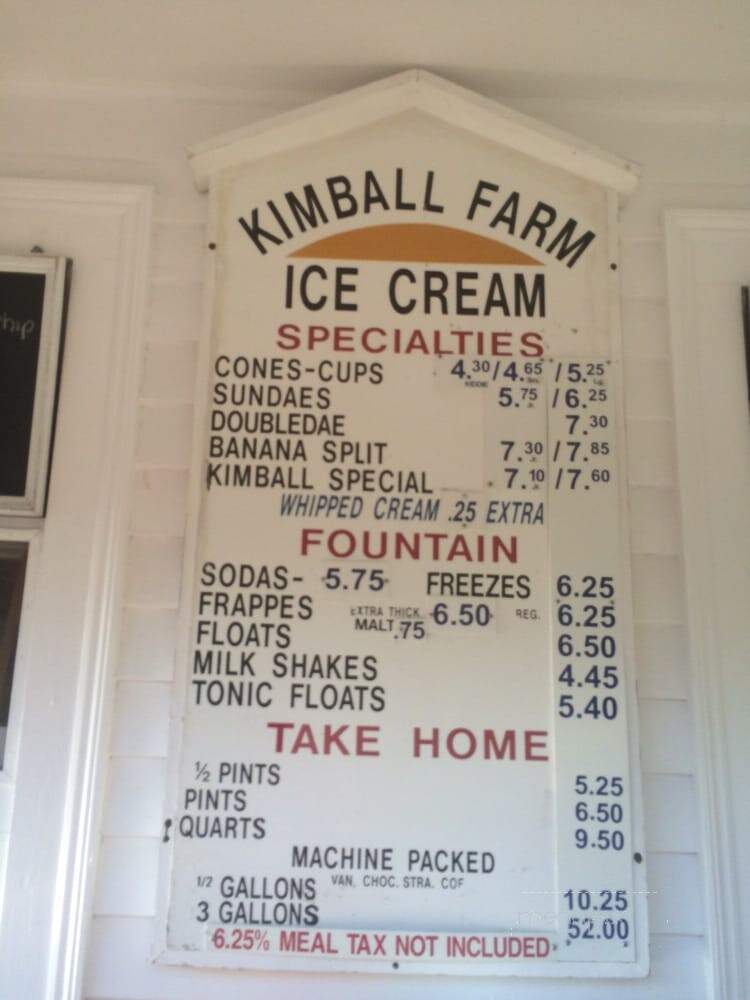 Kimball Farm Ice Cream - Carlisle, MA