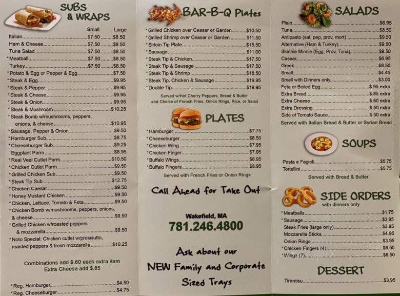 Sonny Noto's Restaurant - Wakefield, MA