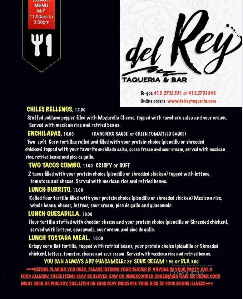 Del Rey Taqueria & Bar - Springfield, MA