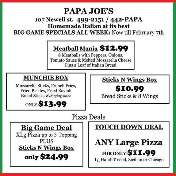 Papa Joe's Ristorante Pizzeria - Pittsfield, MA