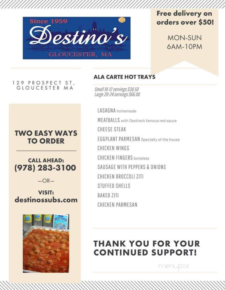 Destino's - Gloucester, MA