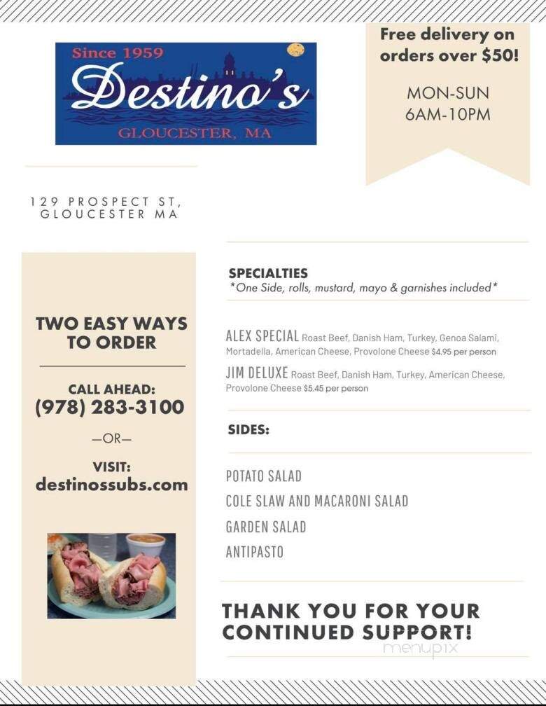 Destino's - Gloucester, MA