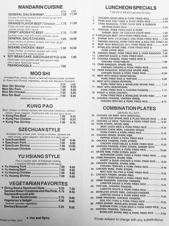 Ming Restaurant - Randolph, MA