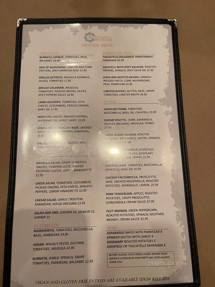 Adraitic Restaurant and Bar - Salem, MA