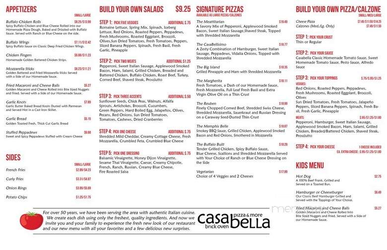 Casa-Bella Pizza - Medfield, MA