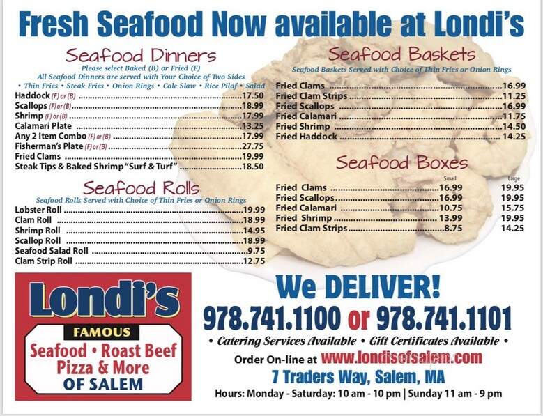 Londi's Famous Roast Beef, Pizza & More - Salem, MA