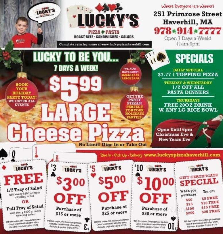 Lucky's Roast Beef and Pizza - Haverhill, MA