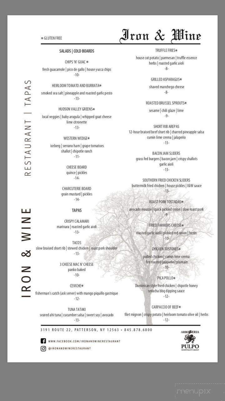 Iron & Wine Restaurant - Patterson, NY