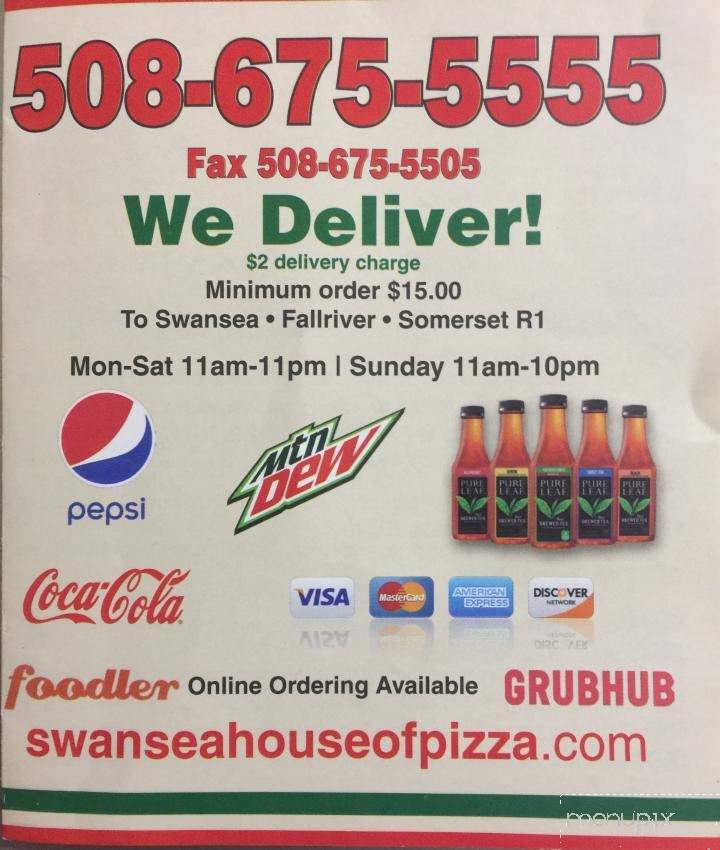 Swansea House of Pizza - Swansea, MA