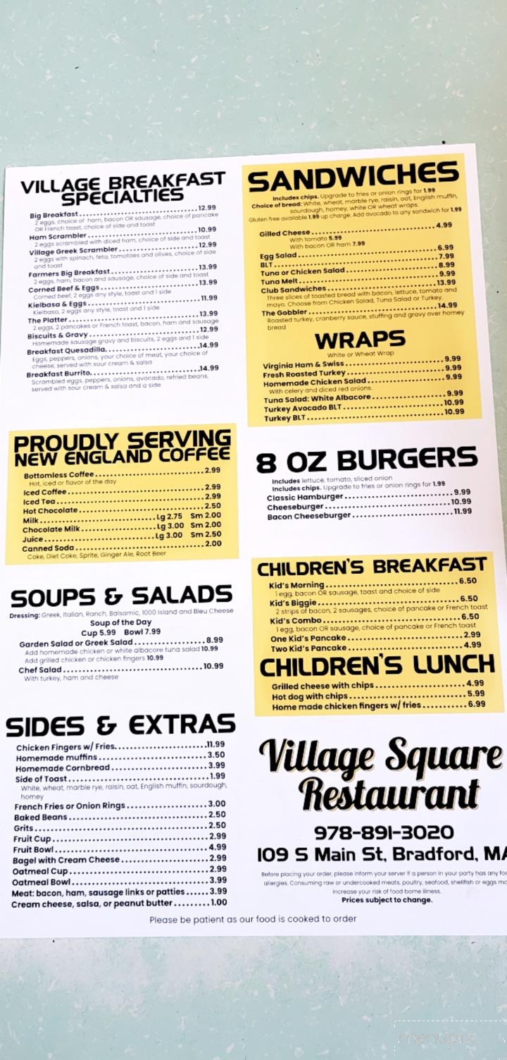 Village Square Restaurant - Haverhill, MA