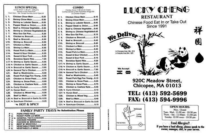 Lucky Cheng - Chicopee, MA